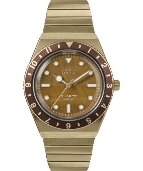 Timex Q Diver Inspiration Damen Goldene Uhr TW2V92500 - Image 1
