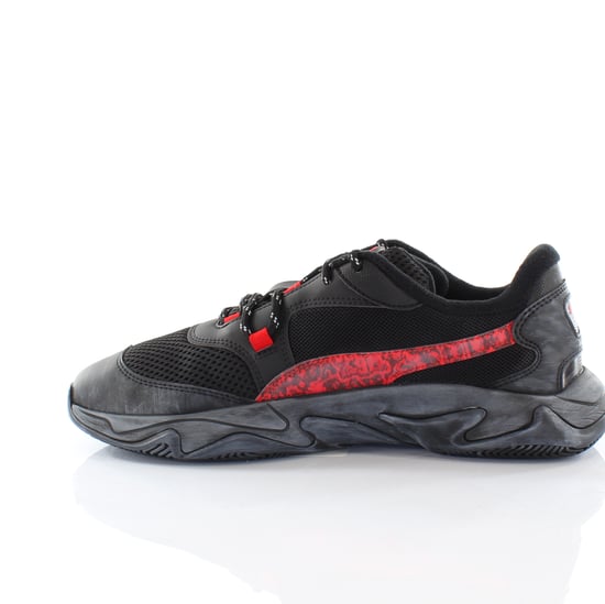 Puma x Les Benjamins Storm Black Low Lace Up Mens Trainers 370040 01