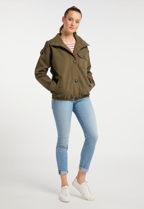 Dreimaster leichte Jacke Damen wüstengrün - Image 2