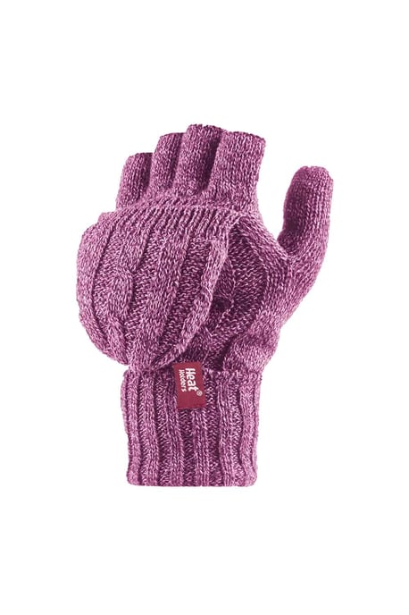 Women's Thermal Converter Fingerless Cable Knit 2.3 tog Handschuhe - Image 1