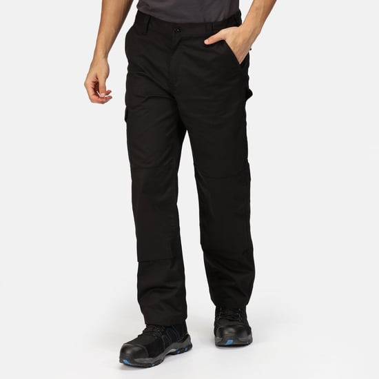 Regatta Mens Pro Cargo Waterproof Trousers - Regular (Traffic Black)