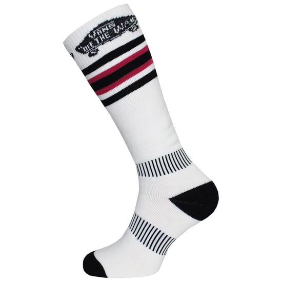 Vans Off The Wall White/Black Snow Mid Womens Performance Socks VQJP6MZ