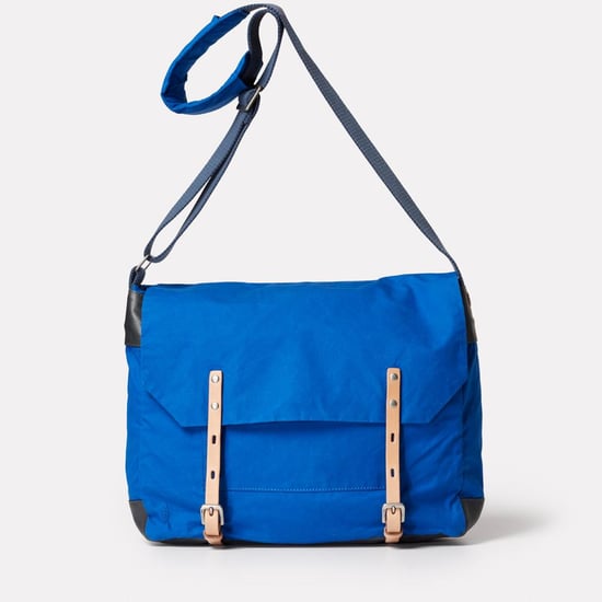 Jeremy Waxed Cotton Satchel in Cobalt