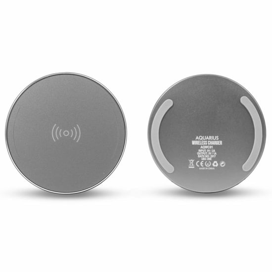 Aquarius Wireless Charger Round Silver