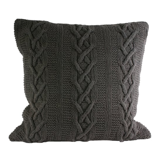Aran Poly Cushion 55X55 Charc