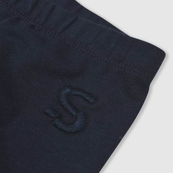 Navy cotton leggings