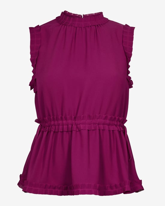 Top plissé à nouer à la taille rose foncé Brayla Ted Baker - Image 5