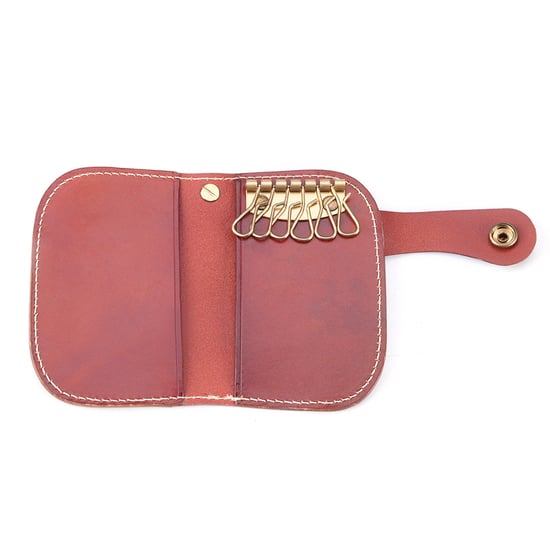 Women's Leather Keychain and Card Holder Wallet