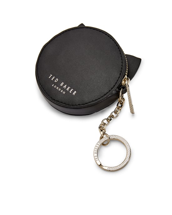 Ted Baker Tabbiee Cat Coin Purse in Black