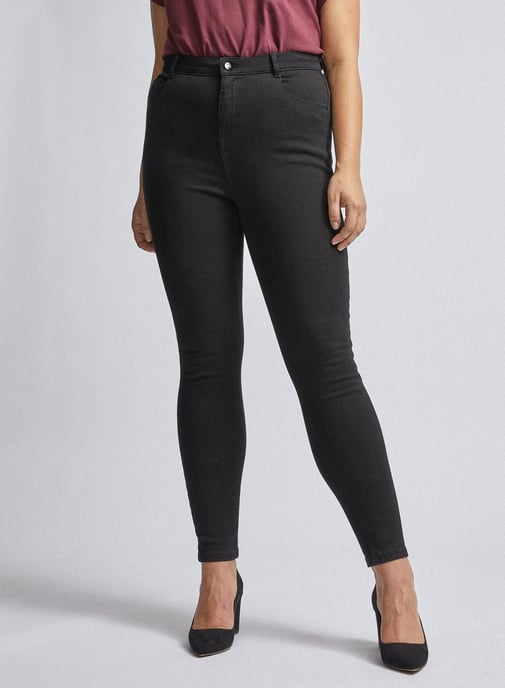Dorothy Perkins Womens Curve Black Shape & Lift 4Way Denim Skinny Jeans Trousers