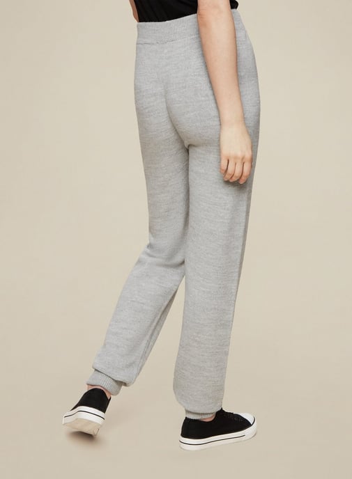 Dorothy Perkins Womens Tall Grey Knitted Joggers Activewear Bottoms Trousers