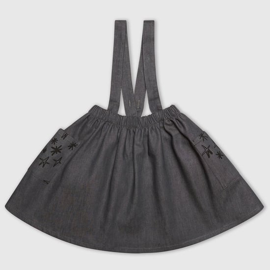 Denim Star Pinafore Dress
