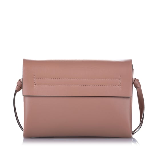 Vintage Valentino VRing Leather Crossbody Bag Pink - Image 4