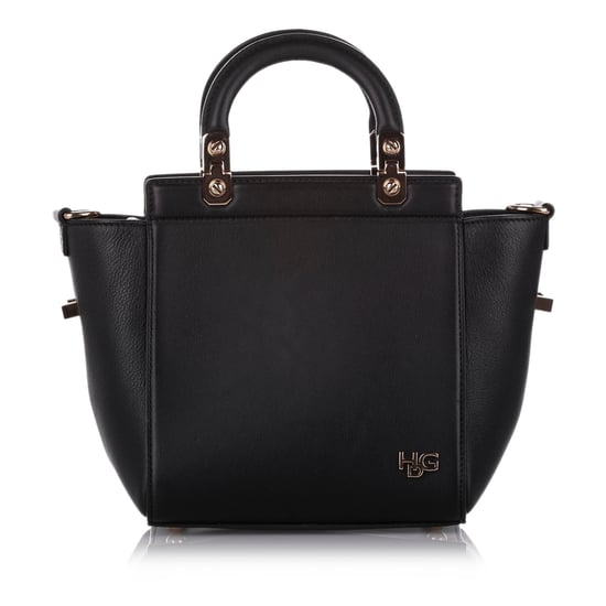 Vintage Givenchy HDG Leather Satchel Black - Image 3