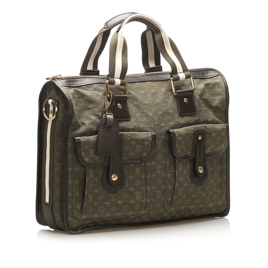 Vintage Louis Vuitton Monogram Mini Lin Sac Mary Kate 48H Green - Image 2