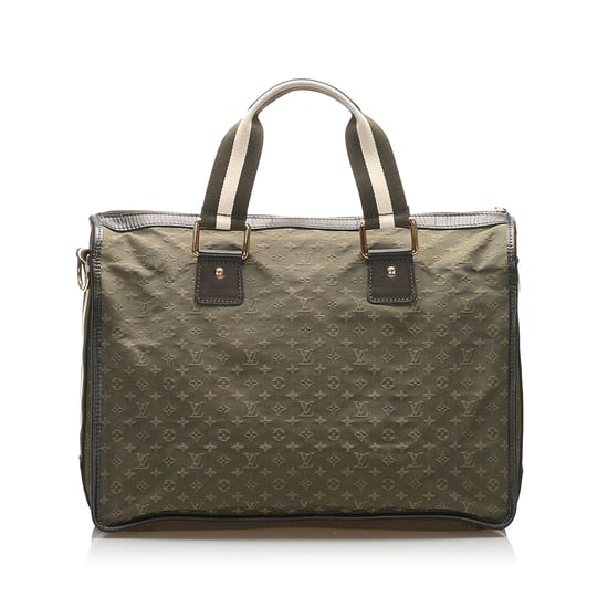 Vintage Louis Vuitton Monogram Mini Lin Sac Mary Kate 48H Green - Image 3