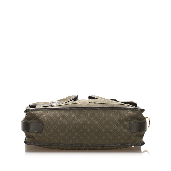 Vintage Louis Vuitton Monogram Mini Lin Sac Mary Kate 48H Green - Image 4