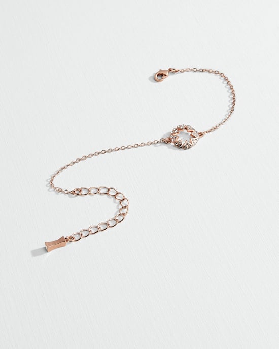 Ted Baker Hershie Heart Star Bracelet in Rose Gold