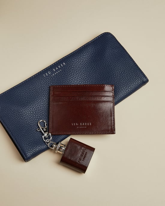 Ted Baker Hipp Cardholder Flask Set, Tan
