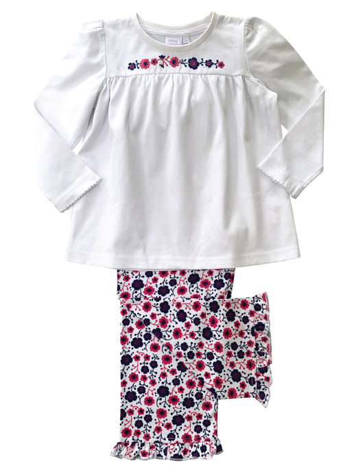 Girls' Jersey Floral Lounge Pyjamas