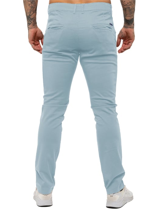 Enzo Herren Slim Fit Stretch Chinos - Image 3