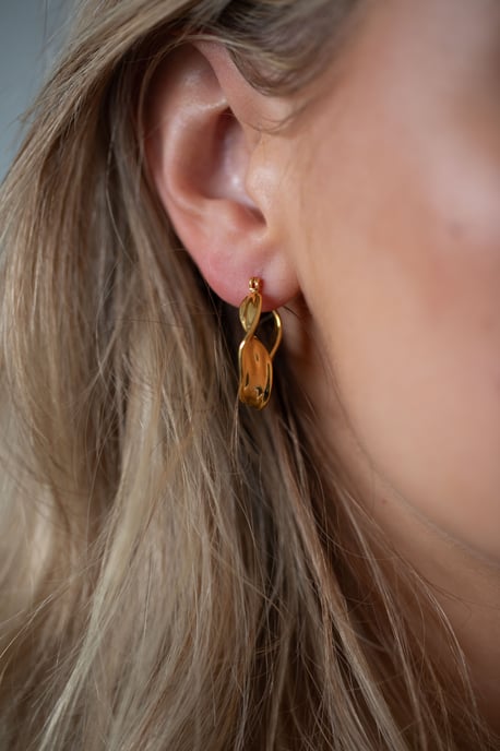 Distorted Hoop Earrings
