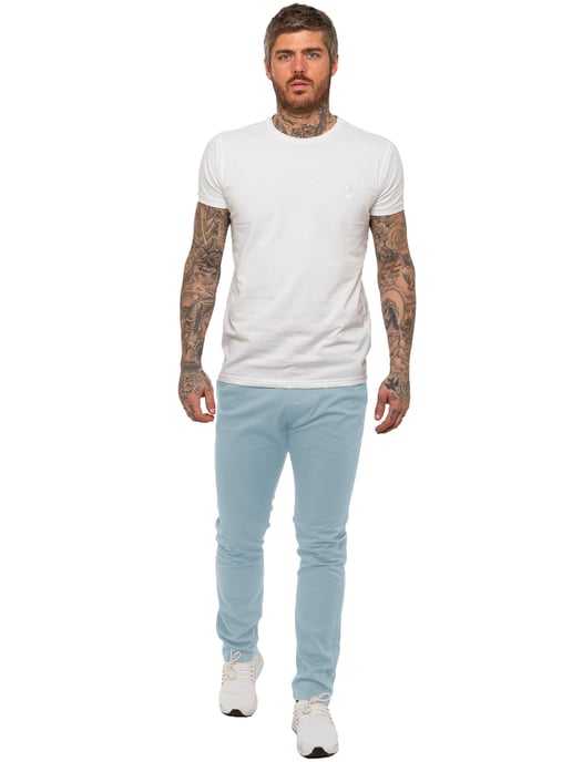 Enzo Herren Slim Fit Stretch Chinos - Image 5