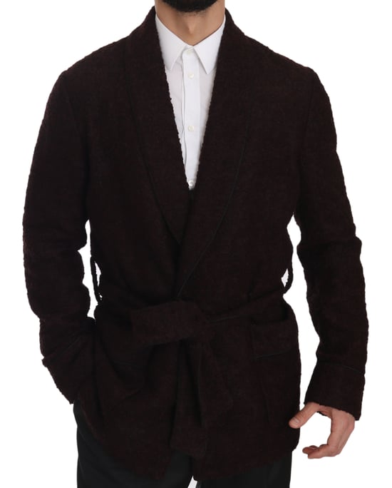 Costume National Dark Grey Wool Foulard Scarf pour hommes de marque - Image 3