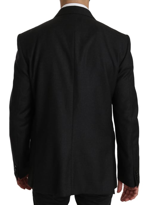 Dolce & Gabbana Blauer Kalbsledergürtel mit Metallverschluss - Image 1