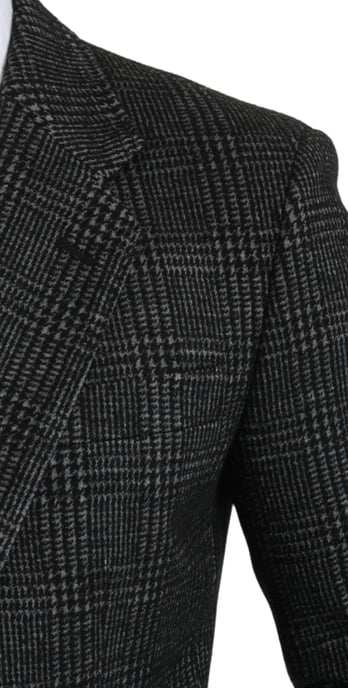 Dolce & Gabbana - Blazer Slim Fit - Veste à carreaux gris - Hommes - Image 5