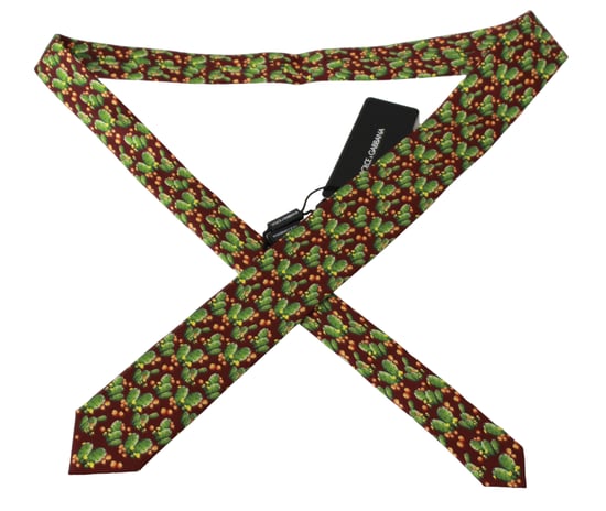 Dolce & Gabbana Multicolor 100% Seide Kaktus Druck Klassische Krawatte - Image 3