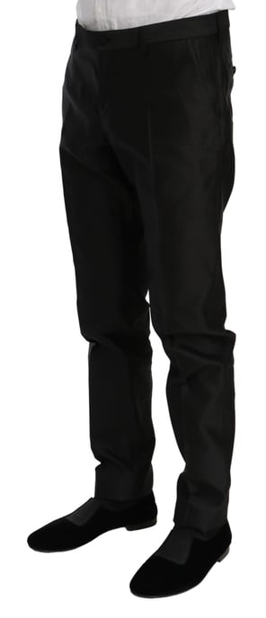 Dolce & Gabbana Grauer Herren Taillengürtel 100% Seide Kummerbund - Image 5