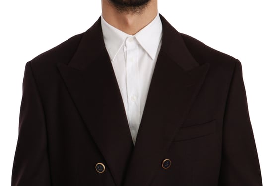 Dolce & Gabbana - Manteau bordeaux en cachemire TAORMINA Blazer pour homme - Image 4