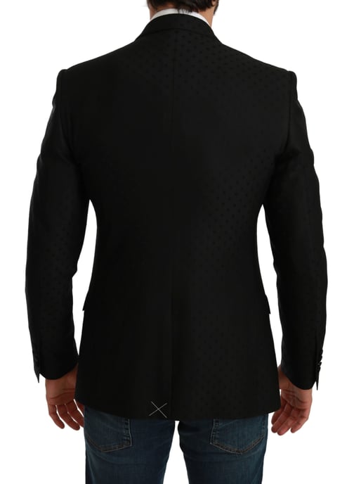 Dolce & Gabbana Hommes Manteau noir Slim Fit Jacket MARTINI Blazer - Image 6