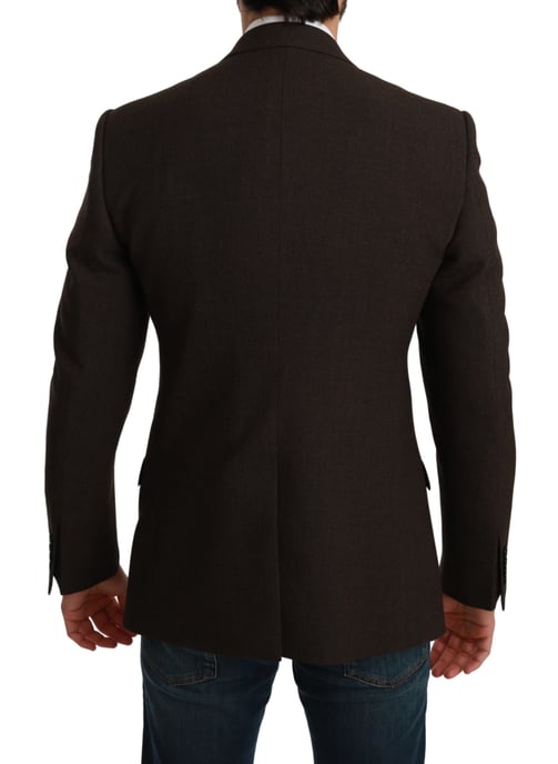 Dolce & Gabbana Hommes Marron Manteau Veste Slim Fit Blazer MARTINI - Image 3