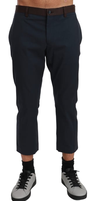 Dolce & Gabbana Braun gestreifte Cropped-Hose Hose - Image 1