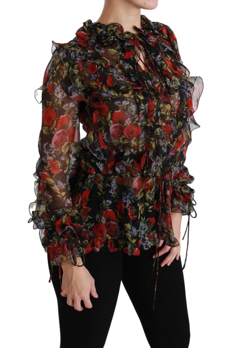 Dolce & Gabbana - Robe longue plissée sans manches verte 100% soie pour femme - Image 2