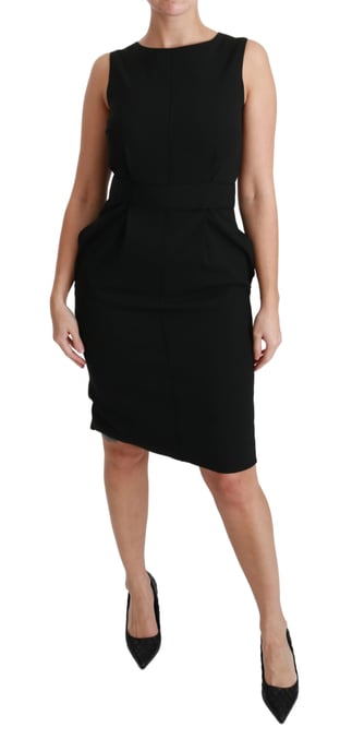 Dolce & Gabbana Women's Black Sheath Stretch Formal Dress (robe fourreau noire en stretch) - Image 1