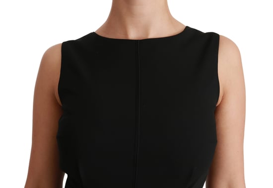 Dolce & Gabbana Women's Black Sheath Stretch Formal Dress (robe fourreau noire en stretch) - Image 5