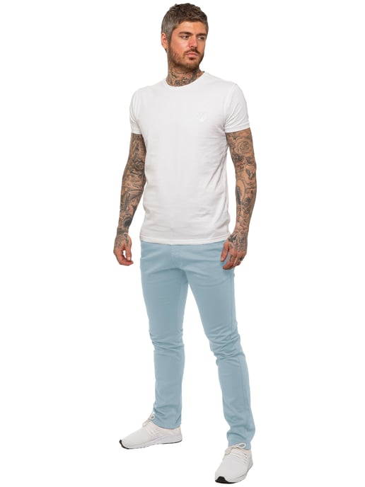 Enzo Herren Slim Fit Stretch Chinos - Image 6