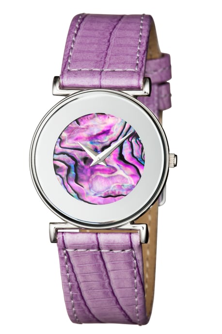 Jowissa Women's Elegance Purple Mother-of-Pearl Watch