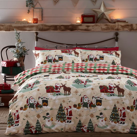 Fröhliches Santa Bettwäsche-Set - Image 2