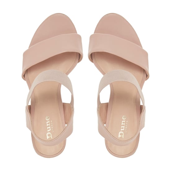 Dune Ladies JUMPER Double Strap High Block Heel Sandals