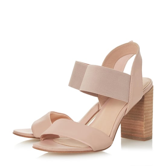 Dune Ladies JUMPER Double Strap High Block Heel Sandals