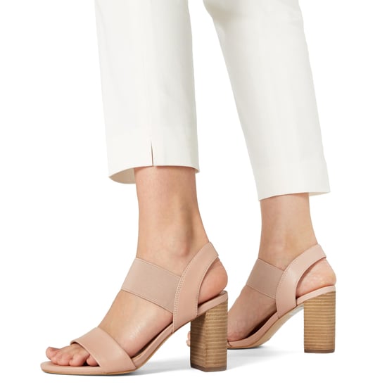 Dune Ladies JUMPER Double Strap High Block Heel Sandals