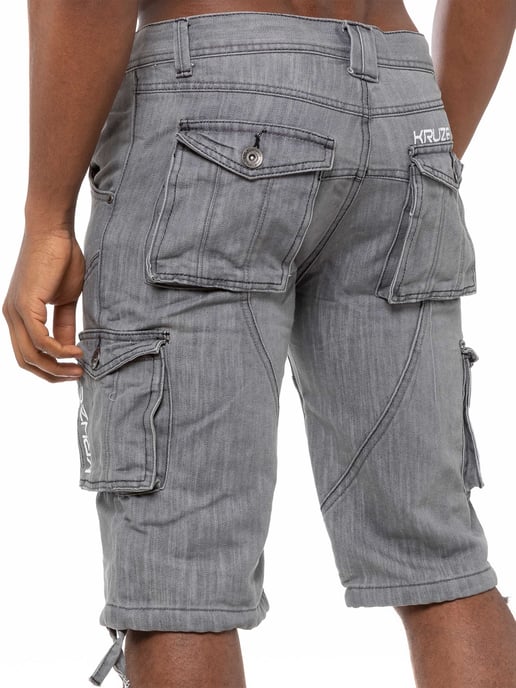 Kruze Herren Cargo Combat Shorts - Image 3