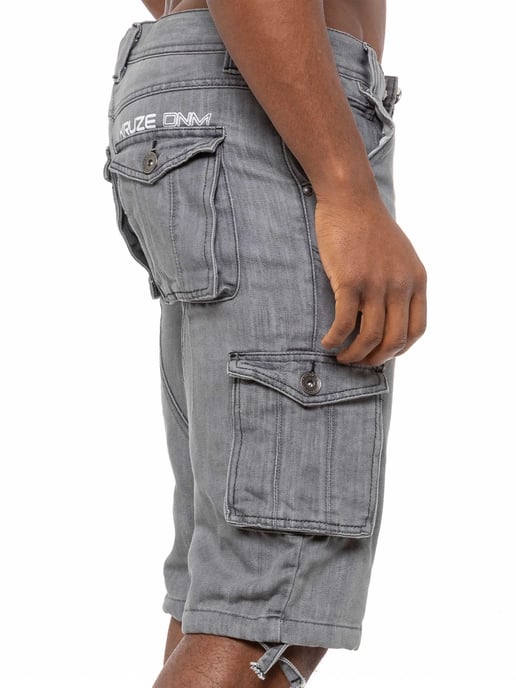 Kruze Herren Cargo Combat Shorts - Image 4