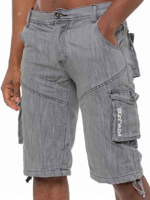 Kruze Herren Cargo Combat Shorts - Image 1