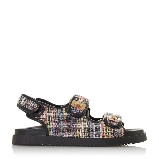 Dune Ladies LOCKSTOCK Double Strap Flat Sandals