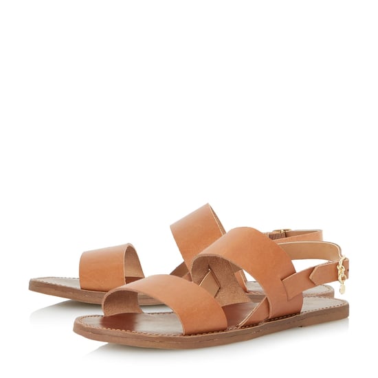 Dune Ladies LOWPEZ Double Strap Flat Sandals